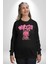 Öfkeli Voodoo Tavşan Xox Erkek Kadın Unisex Dijital Baskılı Siyah Sweatshirt 4