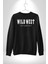 Wild West Central Cee Müzik Erkek Kadın Unisex Dijital Baskılı Siyah Sweatshirt 2