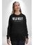 Wild West Central Cee Müzik Erkek Kadın Unisex Dijital Baskılı Siyah Sweatshirt 3