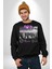 Rox Markası Şehir Tasarımı Erkek Kadın Unisex Dijital Baskılı Siyah Sweatshirt 2
