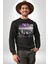 Rox Markası Şehir Tasarımı Erkek Kadın Unisex Dijital Baskılı Siyah Sweatshirt 5