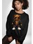 Hiphop Ayı Tedy Güneş Gözlük Deri Ceket Erkek Kadın Unisex Dijital Baskılı Siyah Sweatshirt 2