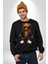 Hiphop Ayı Tedy Güneş Gözlük Deri Ceket Erkek Kadın Unisex Dijital Baskılı Siyah Sweatshirt 4