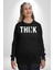 Think Düşünmek Erkek Kadın Unisex Dijital Baskılı Siyah Sweatshirt 4