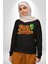 Uzaylı Yabancılarla Konuşma Erkek Kadın Unisex Dijital Baskılı Siyah Sweatshirt 2
