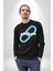 Zincirini Kır Uyan Erkek Kadın Unisex Dijital Baskılı Siyah Sweatshirt 4