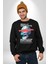 Gerçekten Harika Keşfetmeyi Bırakma Erkek Kadın Unisex Dijital Baskılı Siyah Sweatshirt 2