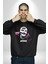 Bonanza Gülen Surat Gangster Erkek Kadın Unisex Dijital Baskılı Siyah Sweatshirt 1