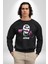 Bonanza Gülen Surat Gangster Erkek Kadın Unisex Dijital Baskılı Siyah Sweatshirt 3