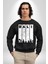 Bali Endonezya Erkek Kadın Unisex Dijital Baskılı Siyah Sweatshirt 4