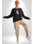 Nasa Astronaut Uzay Zıplaması Erkek Kadın Unisex Dijital Baskılı Siyah Sweatshirt 1