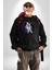 Nasa Astronaut Uzay Zıplaması Erkek Kadın Unisex Dijital Baskılı Siyah Sweatshirt 5
