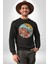 Yaz Tatili Güneş Geldi Tema Erkek Kadın Unisex Dijital Baskılı Siyah Sweatshirt 1