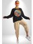 Yaz Tatili Güneş Geldi Tema Erkek Kadın Unisex Dijital Baskılı Siyah Sweatshirt 2