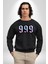 999 Bir Sonuç Bir Bitişi Simgeler Erkek Kadın Unisex Dijital Baskılı Siyah Sweatshirt 1