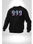 999 Bir Sonuç Bir Bitişi Simgeler Erkek Kadın Unisex Dijital Baskılı Siyah Sweatshirt 4