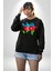 Azerbaycan Haritası Bayrak Tasarımı Erkek Kadın Unisex Dijital Baskılı Siyah Sweatshirt 1