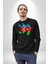 Azerbaycan Haritası Bayrak Tasarımı Erkek Kadın Unisex Dijital Baskılı Siyah Sweatshirt 4