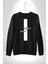 Vazgeçme Erkek Kadın Unisex Dijital Baskılı Siyah Sweatshirt 2