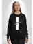 Vazgeçme Erkek Kadın Unisex Dijital Baskılı Siyah Sweatshirt 3