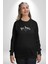 Los Angeles Sokak Tarzı Erkek Kadın Unisex Dijital Baskılı Siyah Sweatshirt 4