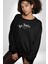 Los Angeles Sokak Tarzı Erkek Kadın Unisex Dijital Baskılı Siyah Sweatshirt 5