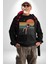Uzay Adamı Tasarımı Erkek Kadın Unisex Dijital Baskılı Siyah Sweatshirt 2