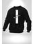 Vazgeçme Erkek Kadın Unisex Dijital Baskılı Siyah Sweatshirt 4