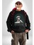 Statü Davut Heykeli Erkek Kadın Unisex Dijital Baskılı Siyah Sweatshirt 3
