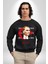 30 Ağustos Zafer Bayramı ve Atatürk Ay Yıldız Erkek Kadın Unisex Dijital Baskılı Siyah Sweatshirt 1