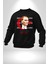 30 Ağustos Zafer Bayramı ve Atatürk Ay Yıldız Erkek Kadın Unisex Dijital Baskılı Siyah Sweatshirt 4