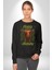 Dağınık Majestileri Hıristiyan Sokak Stili Erkek Kadın Unisex Dijital Baskılı Siyah Sweatshirt 2
