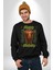 Dağınık Majestileri Hıristiyan Sokak Stili Erkek Kadın Unisex Dijital Baskılı Siyah Sweatshirt 3