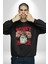 Uyan ve Para Kazanmaya Başla Sokak Style Erkek Kadın Unisex Dijital Baskılı Siyah Sweatshirt 3