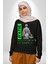 Sokak Sitili Heykel Kadın Savaşcı Erkek Kadın Unisex Dijital Baskılı Siyah Sweatshirt 3
