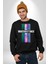 Ne Gerekiyorsa Onu Yap Renk Kartelası Erkek Kadın Unisex Dijital Baskılı Siyah Sweatshirt 1