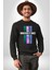 Ne Gerekiyorsa Onu Yap Renk Kartelası Erkek Kadın Unisex Dijital Baskılı Siyah Sweatshirt 3