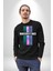 Ne Gerekiyorsa Onu Yap Renk Kartelası Erkek Kadın Unisex Dijital Baskılı Siyah Sweatshirt 4