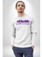 Anti Galau Erkek Kadın Unisex Dijital Baskılı Beyaz Sweatshirt 2