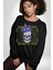Adil Zihin Karışın Zihin Kral Iskelet Erkek Kadın Unisex Dijital Baskılı Siyah Sweatshirt 1