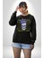Adil Zihin Karışın Zihin Kral Iskelet Erkek Kadın Unisex Dijital Baskılı Siyah Sweatshirt 3