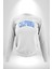 California Mavi Kollej Logo Erkek Kadın Unisex Dijital Baskılı Beyaz Sweatshirt 4