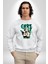 Aşk Tanrısı Gerçek Özgürlüğü Bulma Erkek Kadın Unisex Dijital Baskılı Beyaz Sweatshirt 4