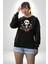 Halloween Skeleton Eğlenceli Cadılar Bayramı Erkek Kadın Unisex Dijital Baskılı Siyah Sweatshirt 4