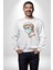 Medical Maske ve Sanat Uyumu Erkek Kadın Unisex Dijital Baskılı Beyaz Sweatshirt 1