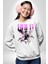 Sokak Stili Katil Aşk Meleği Erkek Kadın Unisex Dijital Baskılı Beyaz Sweatshirt 2