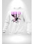 Sokak Stili Katil Aşk Meleği Erkek Kadın Unisex Dijital Baskılı Beyaz Sweatshirt 4