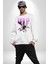 Sokak Stili Katil Aşk Meleği Erkek Kadın Unisex Dijital Baskılı Beyaz Sweatshirt 5