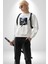 Astronot Cesur Ol Erkek Kadın Unisex Dijital Baskılı Beyaz Sweatshirt 3