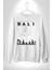 Bali Endonezya Erkek Kadın Unisex Dijital Baskılı Beyaz Sweatshirt 5
